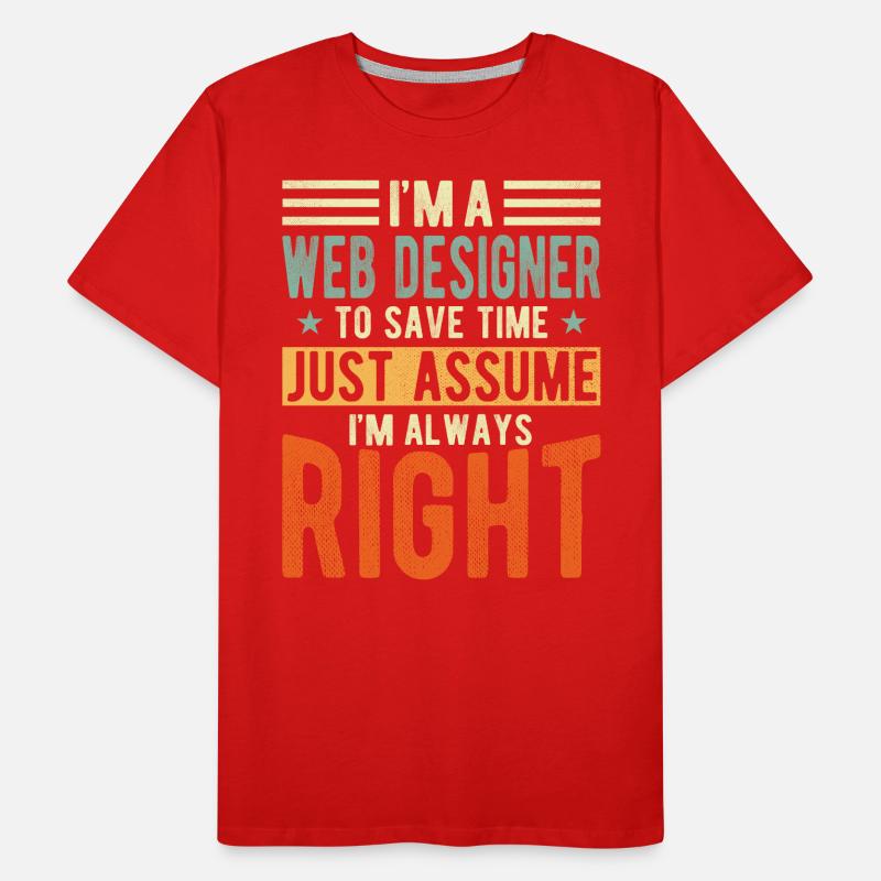 Web Designer Men's Premium Organic T-Shirt