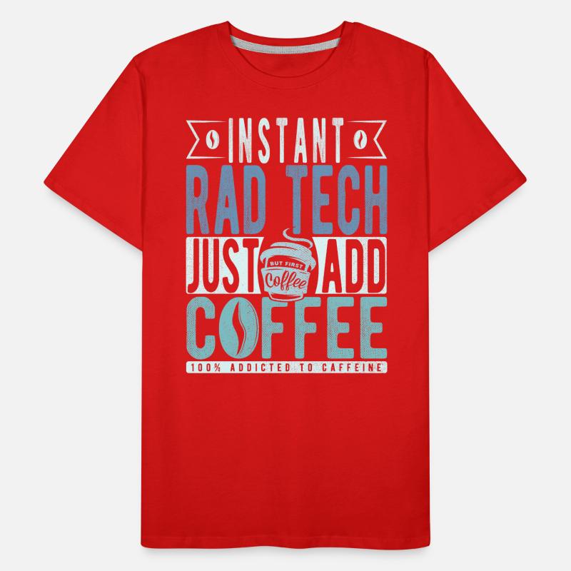 Rad Tech Coffee Dicton T-shirt bio Premium Homme