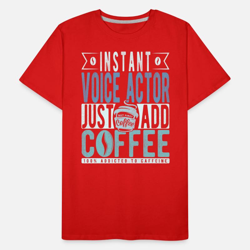 Expression café de l’acteur de doublage T-shirt bio Premium Homme