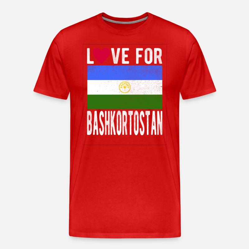 Bashkortostan Souvenir - Männer Premium Bio T-Shirt - Rot