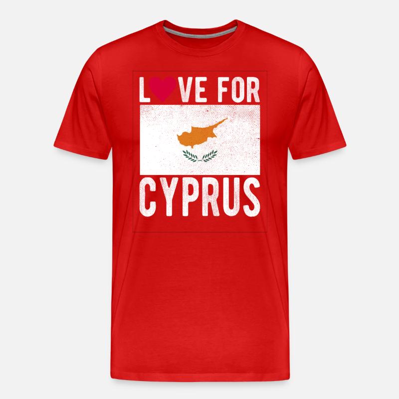 Zypern Souvenir - Männer Premium Bio T-Shirt - Rot