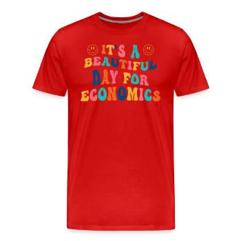 Business Degree Program Profession - Men's Premium Organic T-Shirt - red - Front - Damien (186cm)