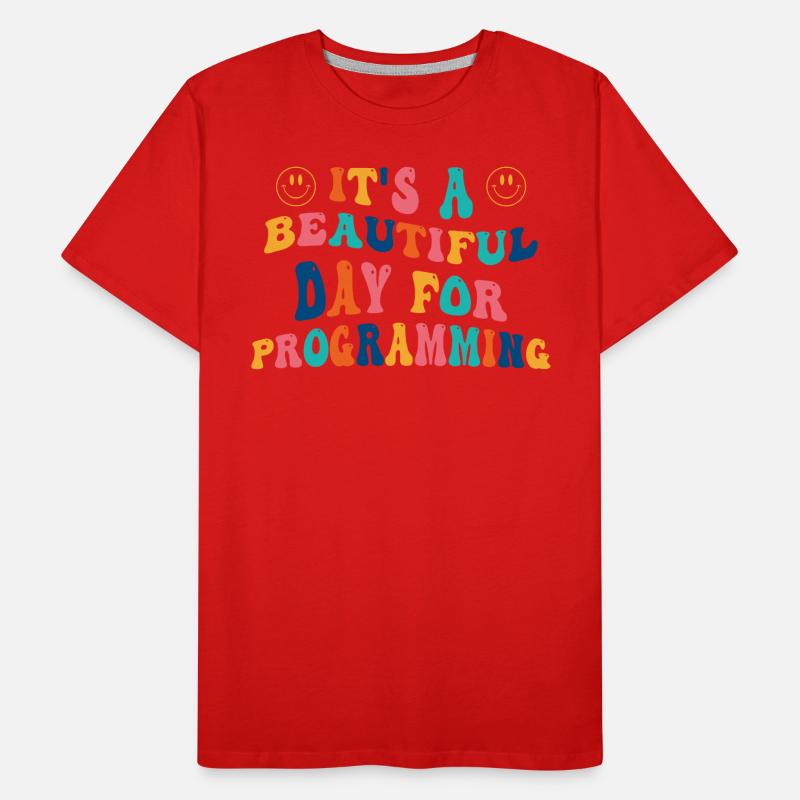 Programmiererin Geschenk Männer Premium Bio T-Shirt