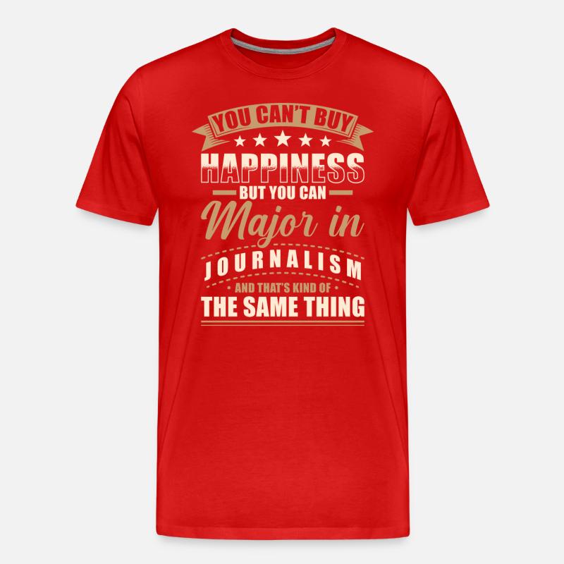 Journalismus Abschluss - Männer Premium Bio T-Shirt - Rot