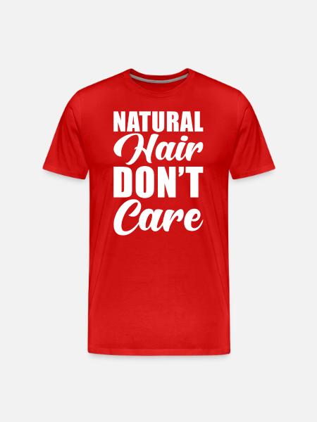 Cheveux naturels - T-shirt bio Premium Homme - rouge