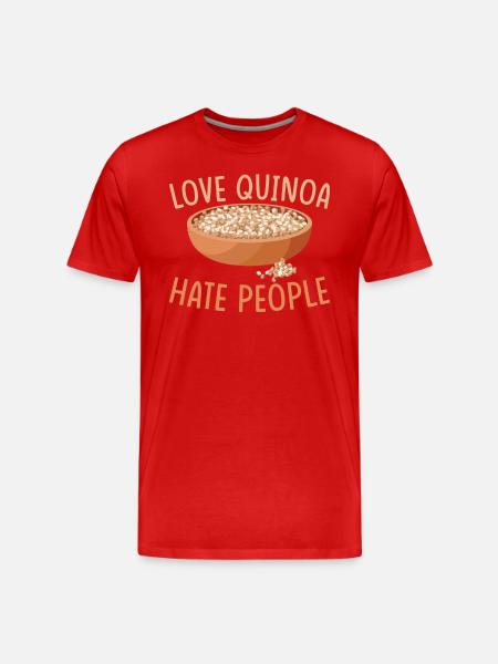 Dicton du quinoa - T-shirt bio Premium Homme - rouge
