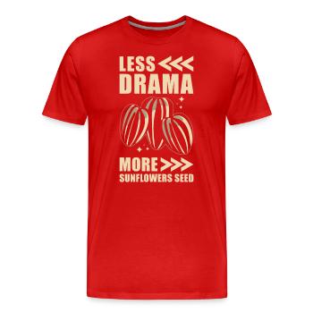Sunflower - Men's Premium Organic T-Shirt - red - Front - Damien (186cm)