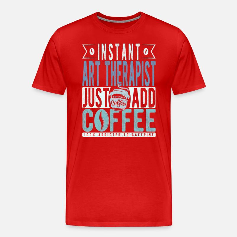 Buchalter Kaffee Spruch - Männer Premium Bio T-Shirt - Rot