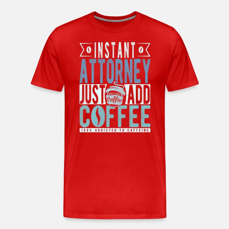 Buchalter Kaffee Spruch - Männer Premium Bio T-Shirt - Rot