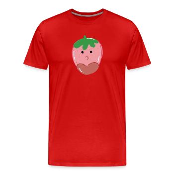 Bonbons Kawaii - T-shirt bio Premium Homme - rouge - Devant - Damien (186cm)