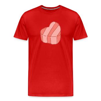 Bonbons Kawaii - T-shirt bio Premium Homme - rouge - Devant - Damien (186cm)