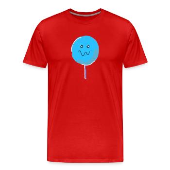 Bonbons Kawaii - T-shirt bio Premium Homme - rouge - Devant - Damien (186cm)