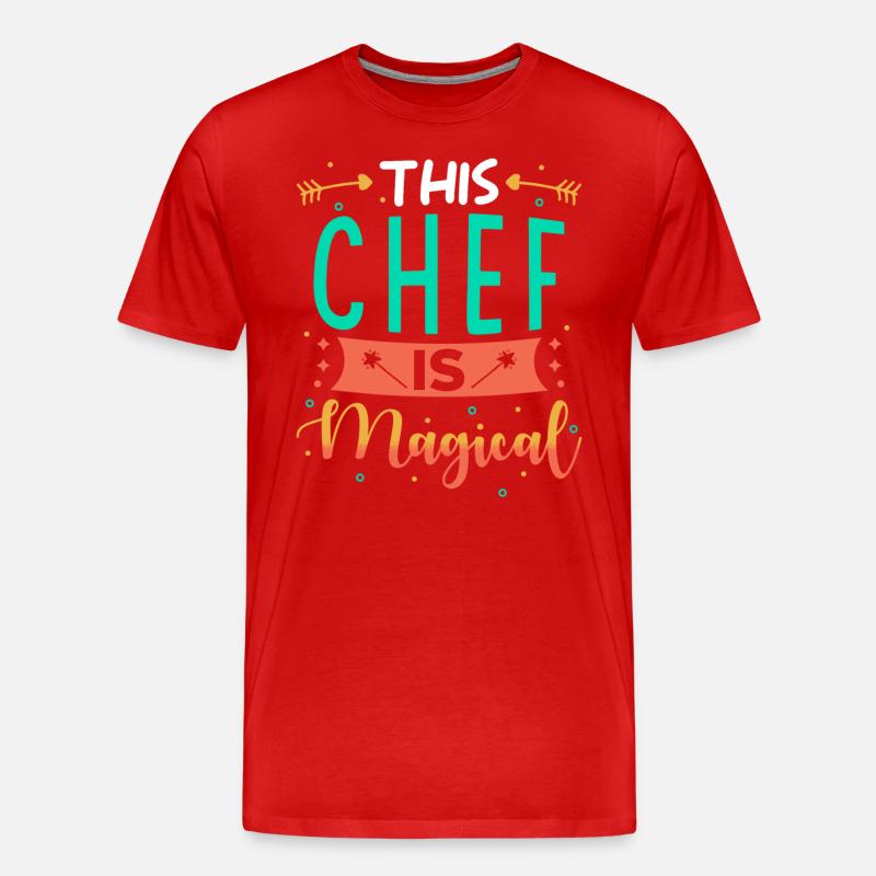 Chefin Geschenk - Männer Premium Bio T-Shirt - Rot