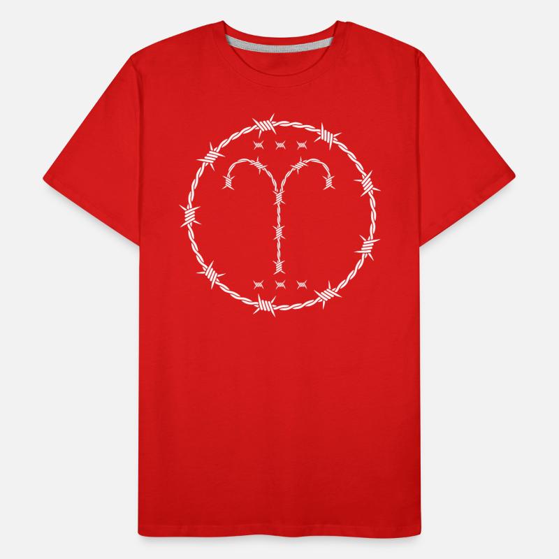 Widder Sternzeichen Männer Premium Bio T-Shirt