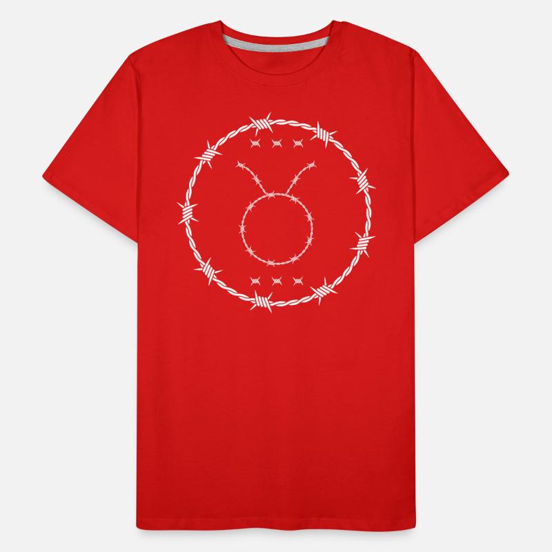 Stier Sternzeichen Männer Premium Bio T-Shirt