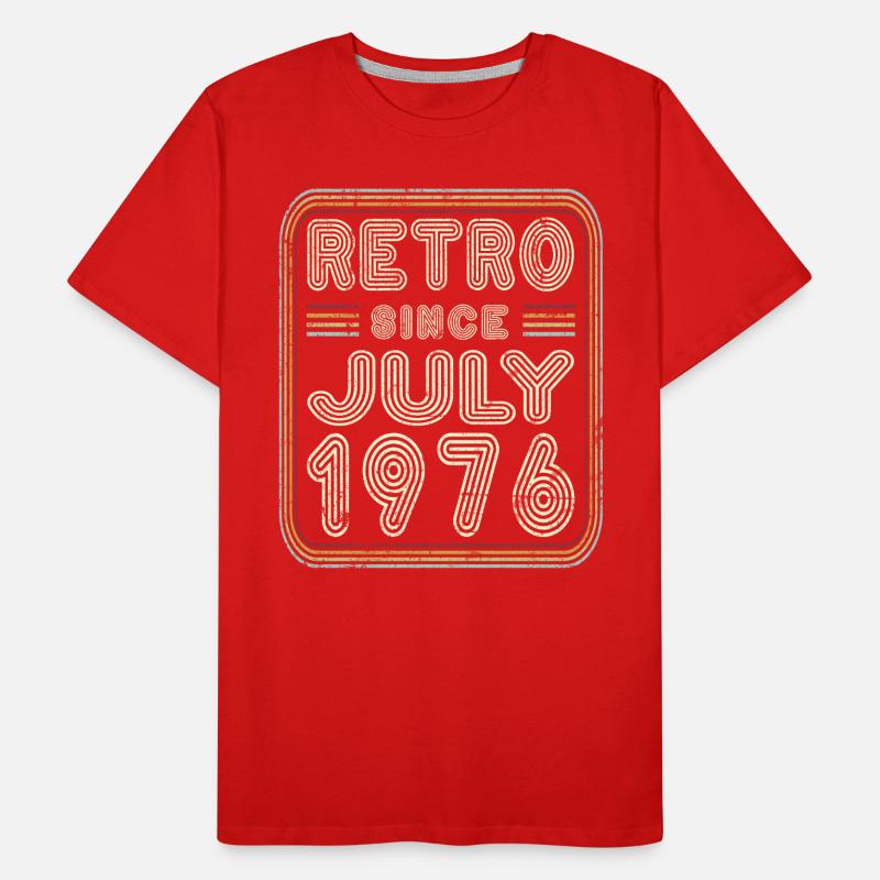 Geburtstag Juli 1976 Retro Geschenk Männer Premium Bio T-Shirt