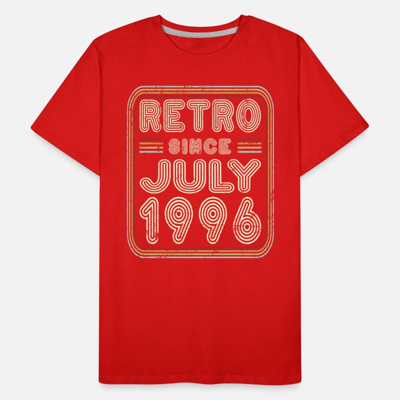 Geburtstag Juli 1996 Retro Geschenk Männer Premium Bio T-Shirt