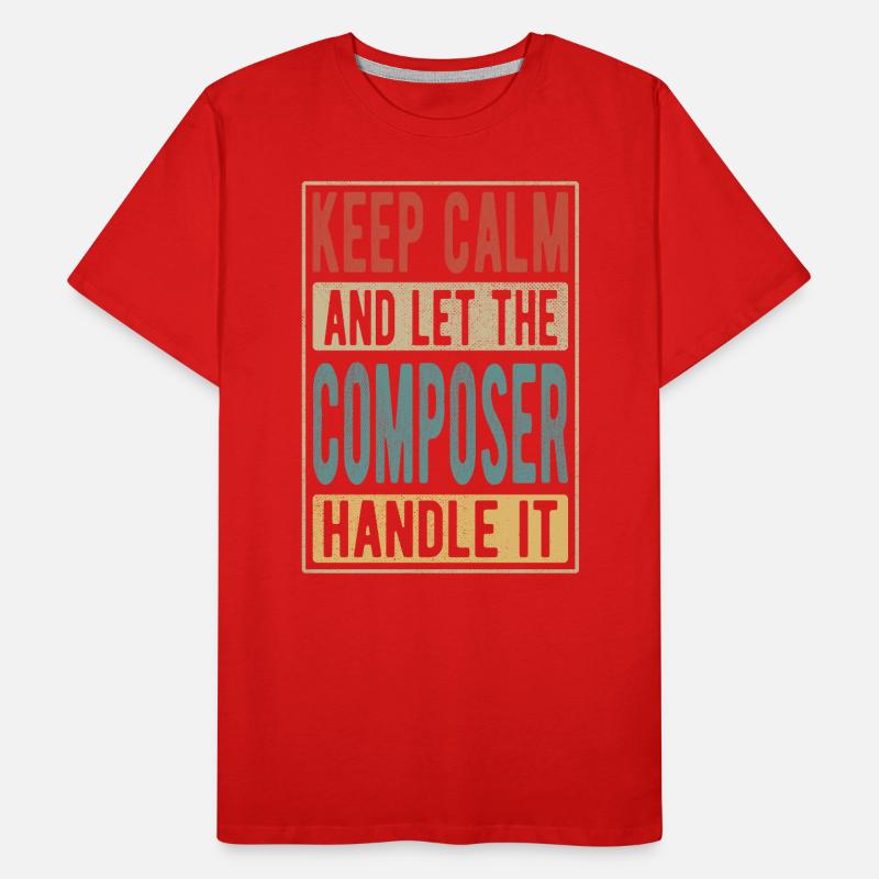 Composer Retro Gift Men's Premium Organic T-Shirt