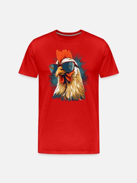 Hahn Sunglasses - Men's Premium Organic T-Shirt - red