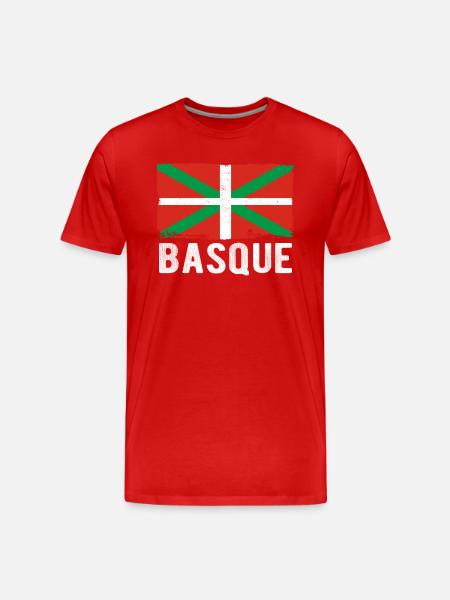 Basque Country Basque Flag - Men's Premium Organic T-Shirt - red