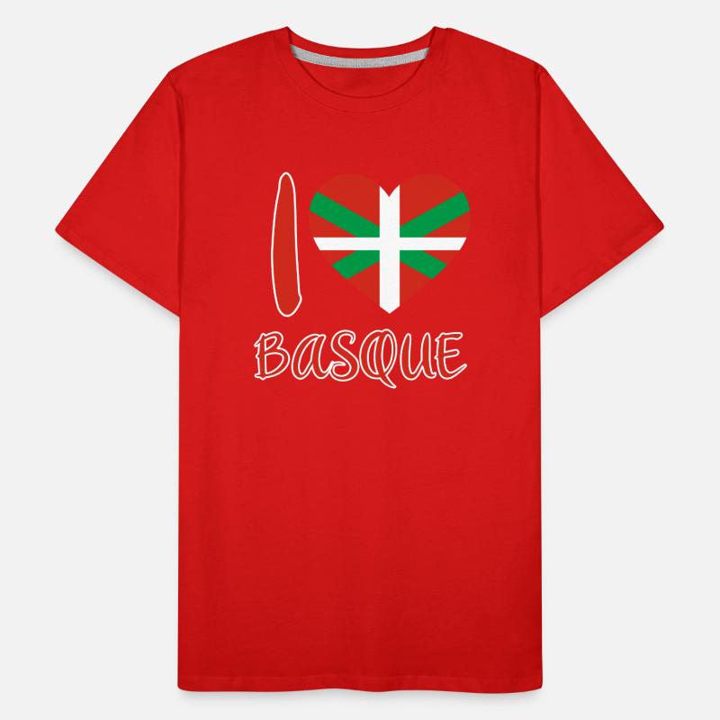 Basque Country Basque Flag Men's Premium Organic T-Shirt