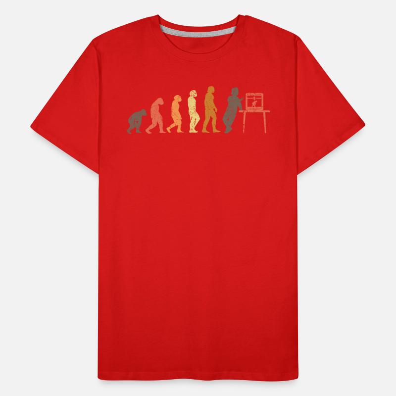 3D Printer Evolution 3D Printer Retro Men's Premium Organic T-Shirt
