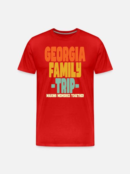 Georgia Family Trip Vacations - Men's Premium Organic T-Shirt - red