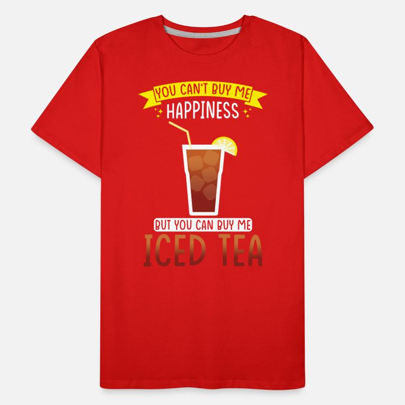 Iced Tea Drink Design Keep Calm and Iced Tea Men's Premium Organic T-Shirt