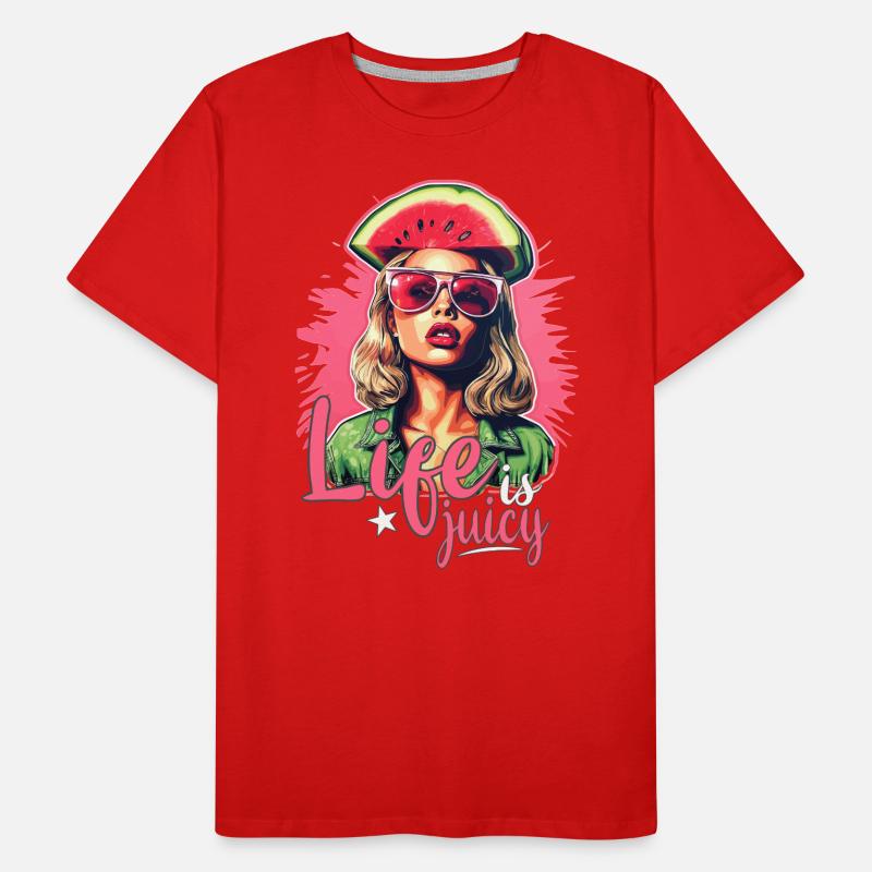 Pastèque Été T-shirt bio Premium Homme