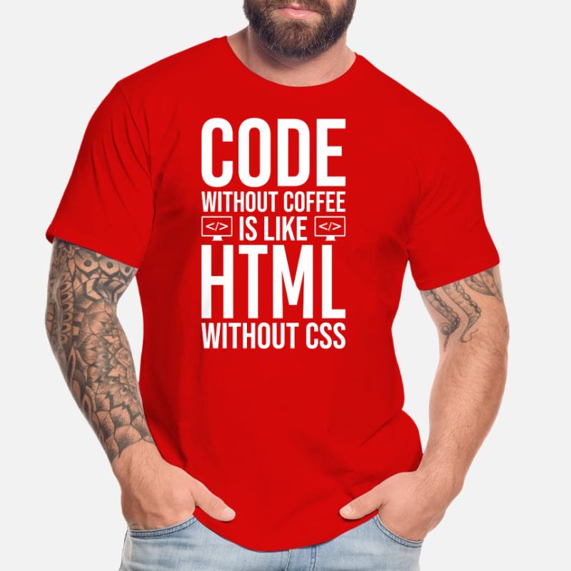 Coder Coffee Gift Men's Premium Organic T-Shirt