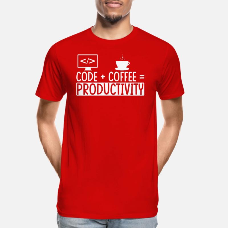 Coder Coffee Gift Men's Premium Organic T-Shirt