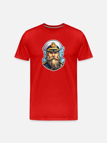 Sailor Old Man - T-shirt bio Premium Homme - rouge