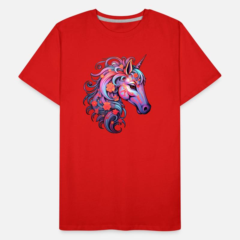 Conception esthétique de licorne T-shirt bio Premium Homme