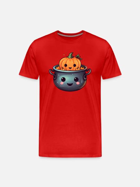 Halloween Element Manga Anime - Men's Premium Organic T-Shirt - red