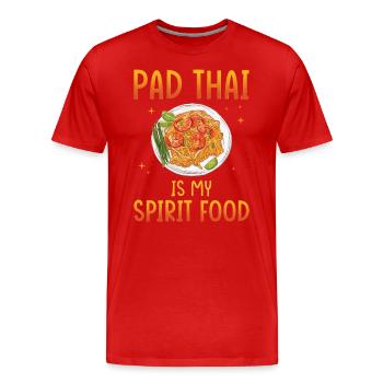 Pad Thai is my favorite dish - Men's Premium Organic T-Shirt - red - Front - Damien (186cm)