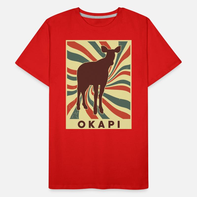 Okapi Retro Vintage Men's Premium Organic T-Shirt