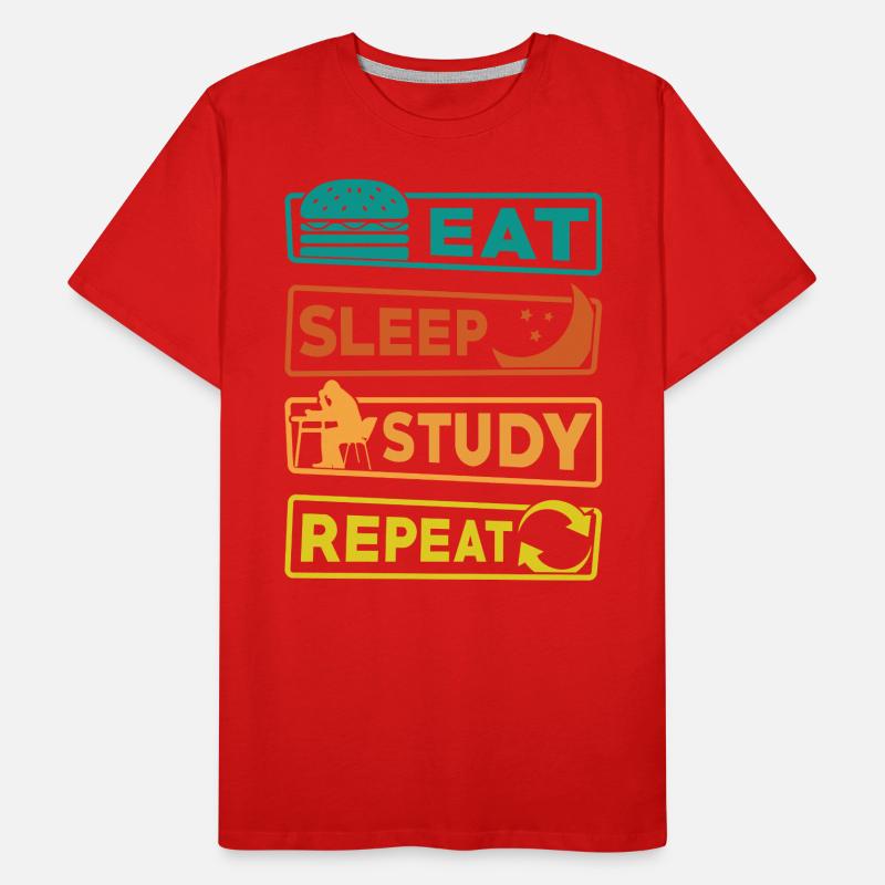 Student Study Learning Exam Men's Premium Organic T-Shirt