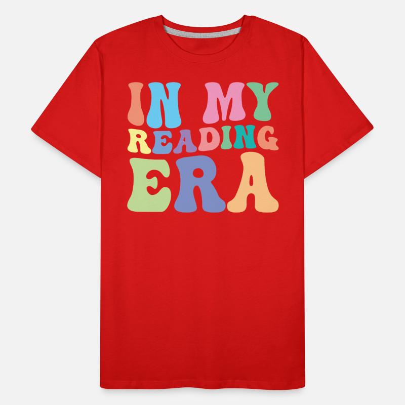 Reading Reader Groovy à mon époque de lecture T-shirt bio Premium Homme