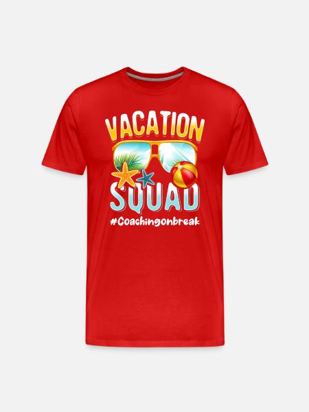 Coaching Vacation Squad #Coachingonbreak - Männer Premium Bio T-Shirt - Rot