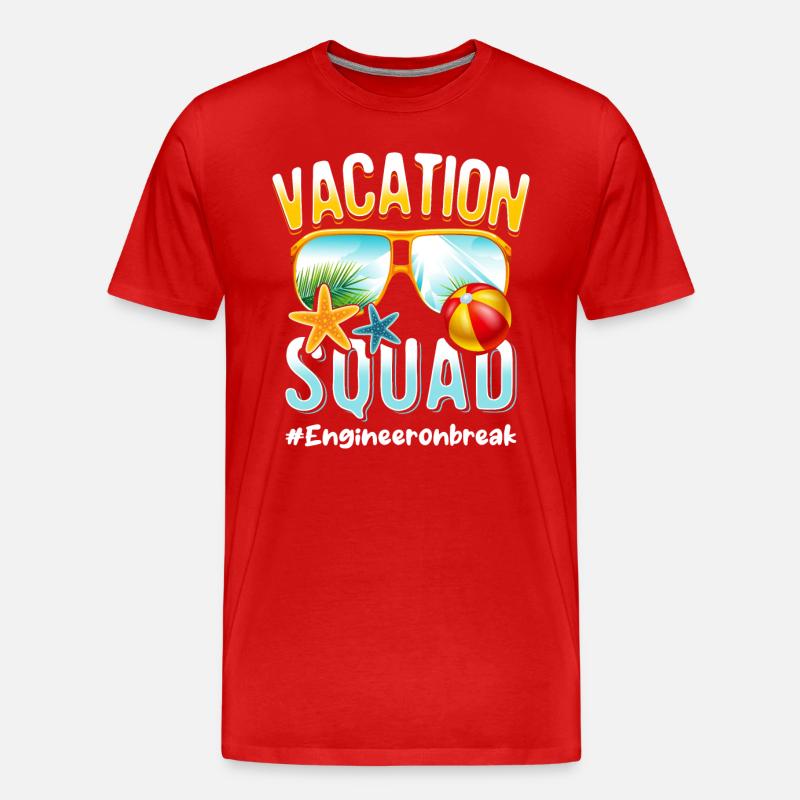 Ingénieur Vacation Squad #Engineeronbreak - T-shirt bio Premium Homme - rouge
