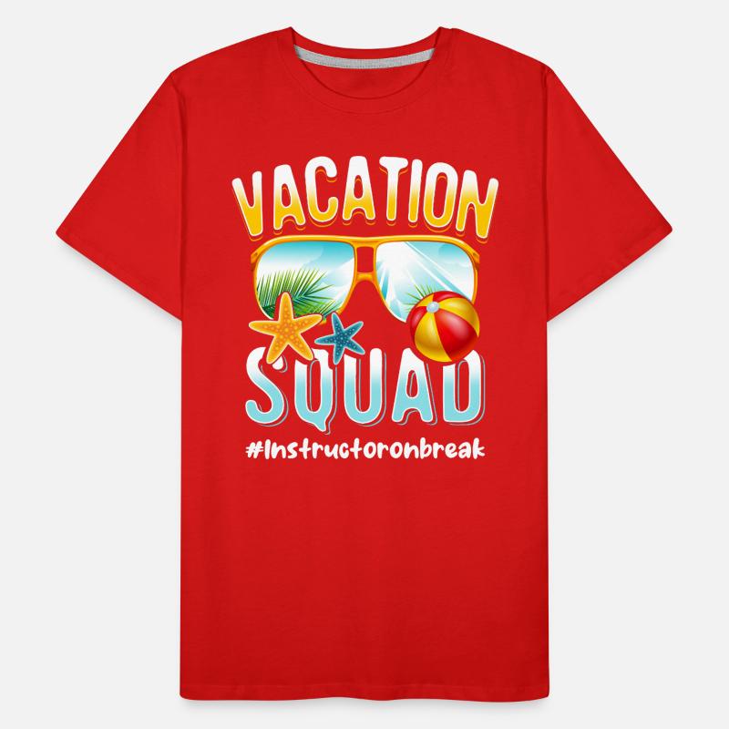 Instructor Vacation Squad #Instructoronbreak Men's Premium Organic T-Shirt
