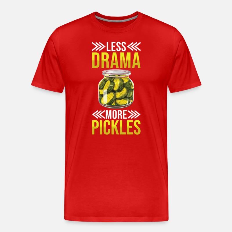Gurken Liebhaber eingelegte Gurke Geschenk - Männer Premium Bio T-Shirt - Rot