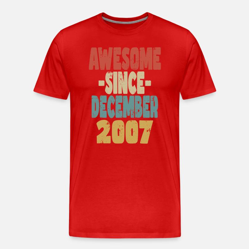 Fantastischer Dezember 2007 - Männer Premium Bio T-Shirt - Rot