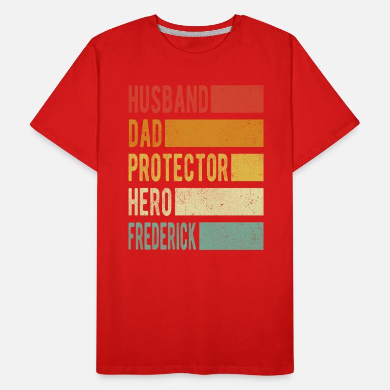 Frederick Name Dad Gift Men's Premium Organic T-Shirt