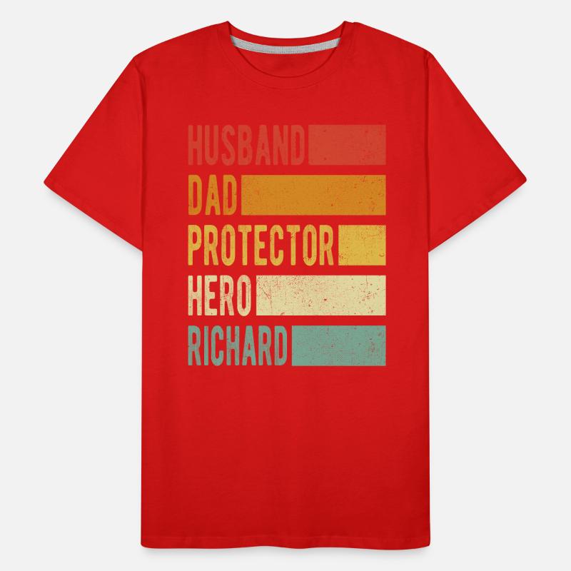 Richard Name Papa Geschenk Männer Premium Bio T-Shirt
