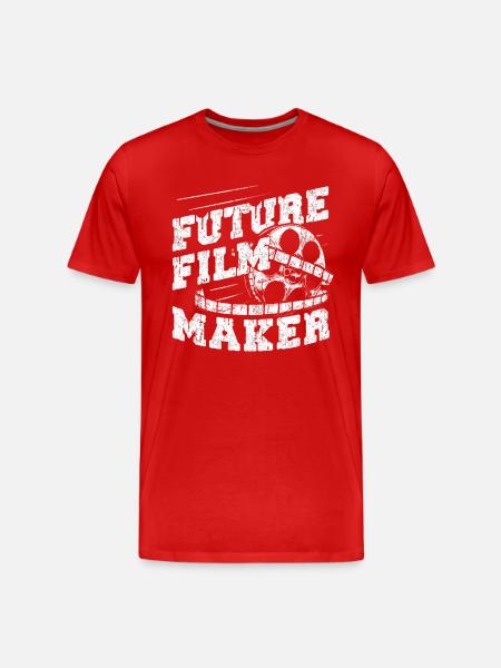 Future Film Maker Cinematography Director Producer - Men's Premium Organic T-Shirt - red