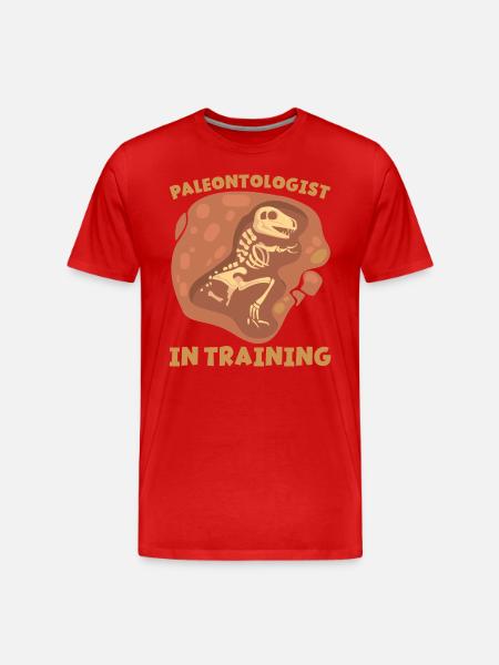 Paleontologist In Training Future Paleontology - Men's Premium Organic T-Shirt - red