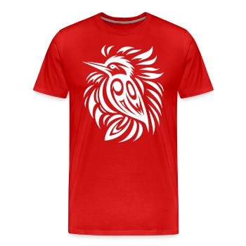 Specht Ureinwohner Amerikas Tierkreis - Männer Premium Bio T-Shirt - Rot - Vorne - Damien (186cm)