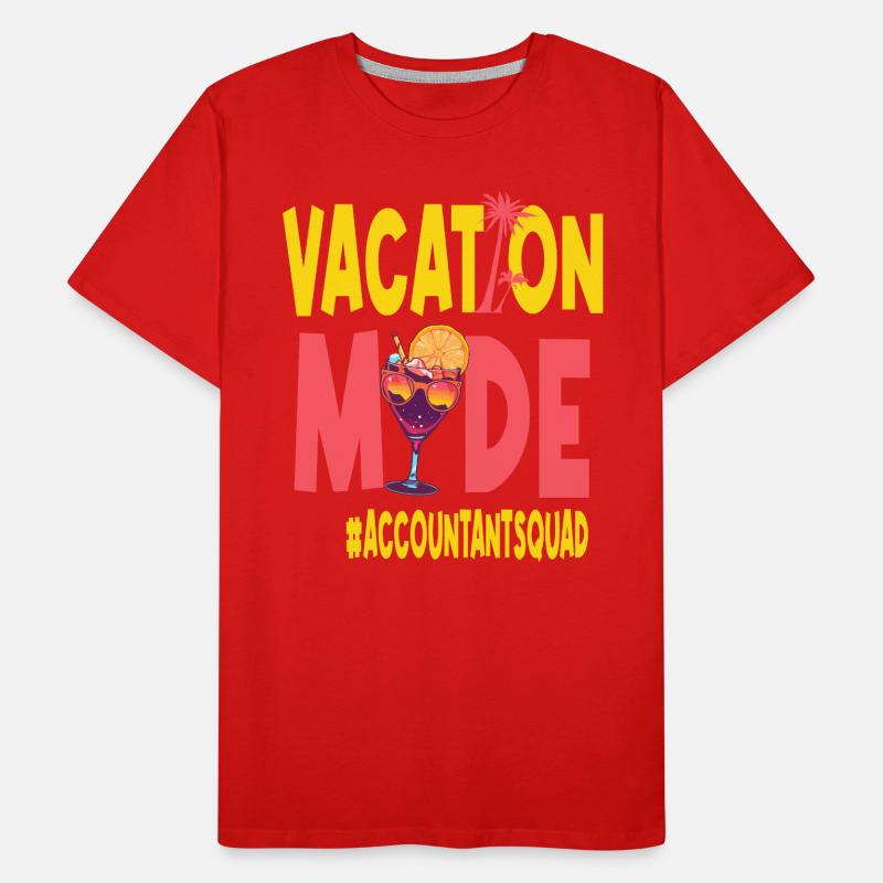 Comptable Vacances Vacy Mode Comptable T-shirt bio Premium Homme