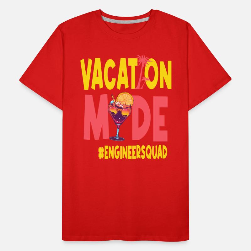 Engineer Vacation Vacy Mode Engineersquad Men's Premium Organic T-Shirt